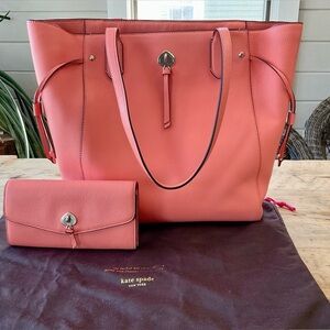 Kate Spade Marti Large Tote with matching wallet